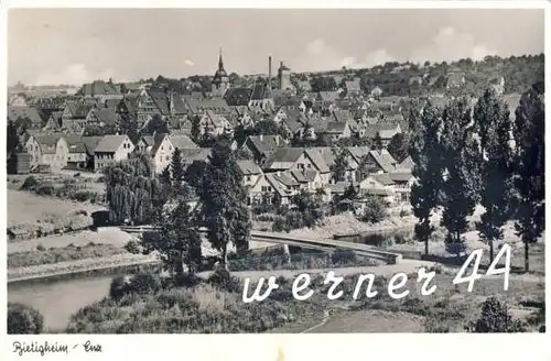 Bietigheim v. 1952  Teil-Stadt-Ansicht -- siehe Foto !!  (32657)