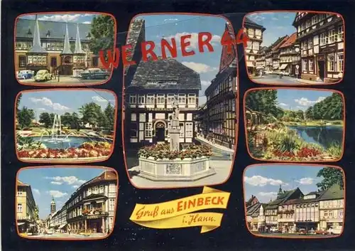 Einbeck v. 1968   7 Ansichten -- siehe Foto !!   (32236)