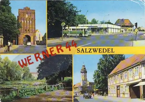 Salzwedel v. 1978  4 Ansichten --  siehe Foto !!   (35162)