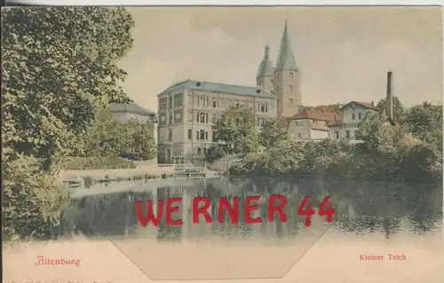 Altenburg v. 1904  Kirche mit Kleiner Teich und Gasthof  --  siehe Foto !!   (36466)