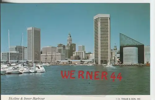 Baltimore v. 1982  Skyline and Inner Harbor  ---  siehe Foto !!   (29102)