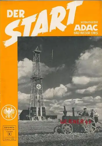 ADAC Gau Weser-Ems, Der Start  1955 - Nr. 9-- siehe beschr. !!
