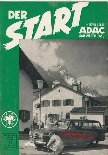 ADAC Gau Weser-Ems, Der Start  1955 - Nr. 7-- siehe beschr. !!