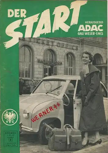 ADAC Gau Weser-Ems, Der Start  1955 - Nr. 3 -- siehe beschr. !!