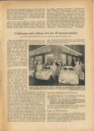 ADAC Gau Weser-Ems, Der Start  1955 - Nr. 1 -- siehe beschr. !!