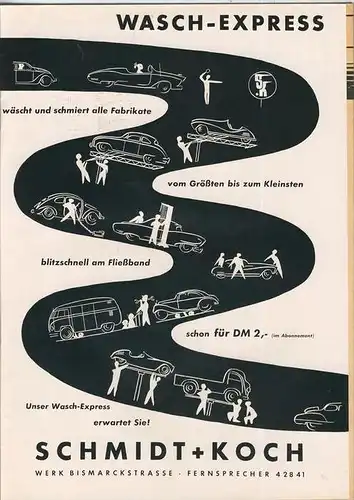 ADAC Gau Weser-Ems, Der Start  1954 - Nr. 2 -- siehe beschr. !!