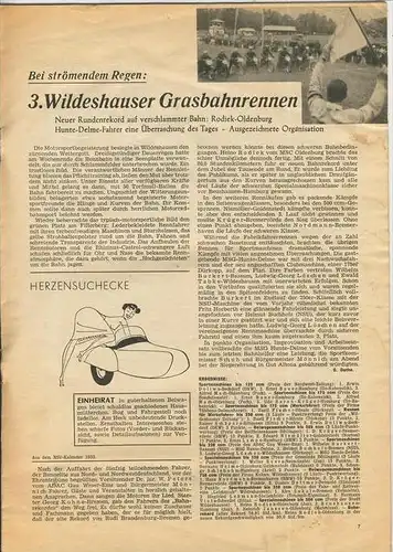 ADAC Gau Weser-Ems, Der Start  1953 - Nr. 10 -- siehe beschr. !!