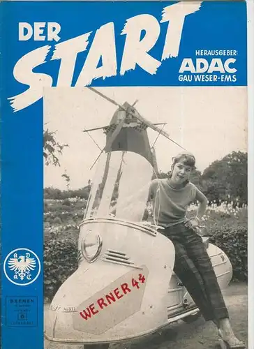ADAC Gau Weser-Ems, Der Start  1953 - Nr. 6 -- siehe beschr. !!