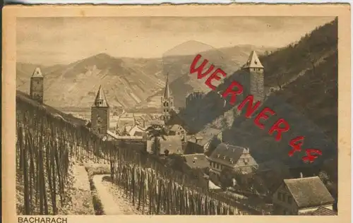 Bacharach v. 1937  Teil-Stadt-Ansicht  --  siehe Foto !!   (40321)