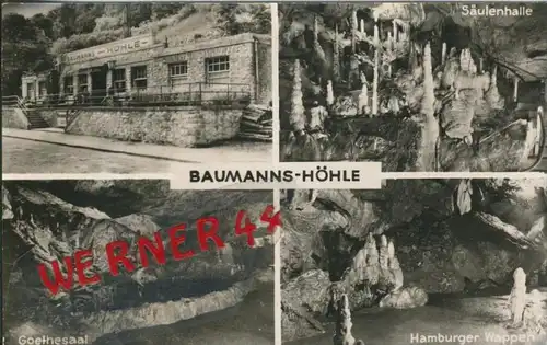 Rübeland v. 1960  Baumanns-Höhle  --  siehe Foto !!  (29212)