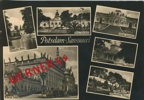 Potsdam v. 1964  Sanssouci  --  siehe Foto !!  (29245)