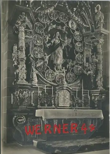 Überlingen v. 1938  St. Nikolaus-Münster -Der Rosenkranzaltar  ()  --  siehe Foto !!  (29504)