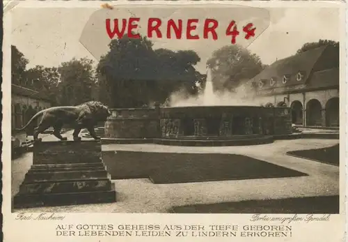 Bad Nauheim v. 1931  Partie am großen Sprudel  ()  --  siehe Foto !!  (29515)