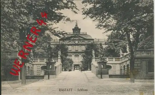 Rastatt v. 1910  Das Schloß  ()  --  siehe Foto !!  (29540)