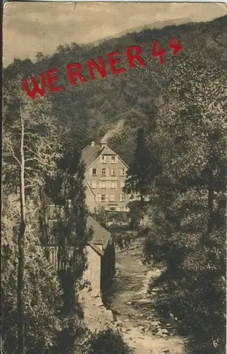 Weinheim v. 1917  Fuchs`sche Mühle  im Birkenauer Tal  (1.W.-Feldpost-Stempel)  --  siehe Foto !!  (29545)