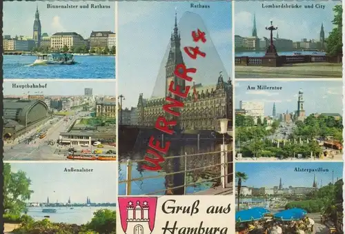 Hamburg v. 1969  7 Ansichten  --  siehe Foto !!  (29331)