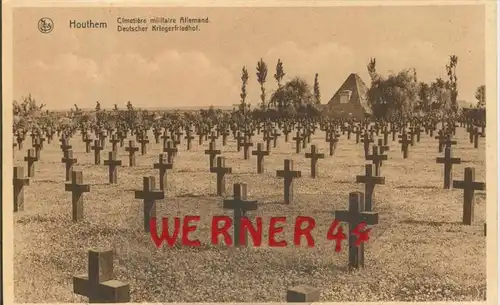 Houthem v. 1916 Deutscher Kriegsfriedhof -- siehe Foto !!  (29628)