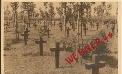 Hollebeke v. 1916 Deutscher Kriegsfriedhof -- siehe Foto !!  (29633)