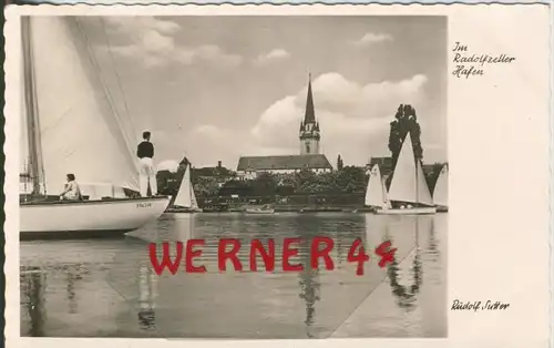 Radolfzell v. 1962  Radolfzeller Hafen  --  siehe Foto !!  (29971)