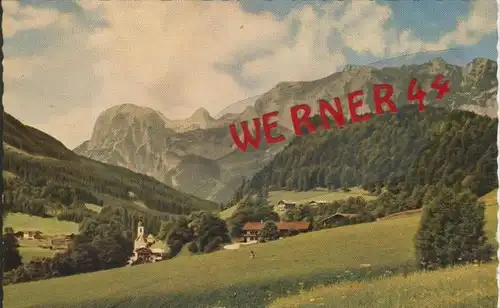 Berchtesgadener Land v. 1962  Ramsau mit Reiteralp --  siehe Foto !!  (29986)