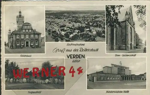 Gruss aus Verden v. 1959  5 Ansichten --  siehe Foto !!  (30022)