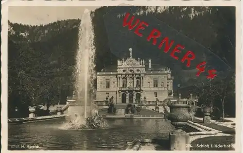 Oberammergau v. 1934  Schloß Linderhof  --  siehe Foto !!  (30058)