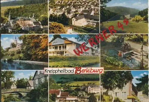 Berleburg v. 1966  9 Stadt-Ansichten  --  siehe Foto !!  (30321)