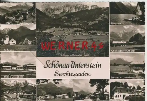 Schönau-Unterstein v. 1968  11 Ansichten  --  siehe Foto !!  (30373)