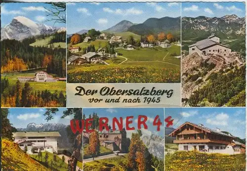Berchtesgaden v. 1968  Der Obersalzberg vor und nach 1945  --  siehe Foto !!  (30379)