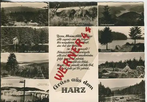 Gruss aus dem Harz v. 1963  9 Ansichten  --  siehe Foto !!  (30456)