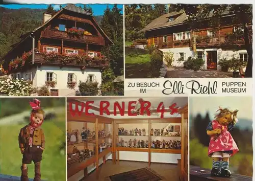 Einöde bei Villach v. 1972  Elli Riehl Puppenmuseum  -- 5 Ansichten  --  siehe Foto !!  (30533)