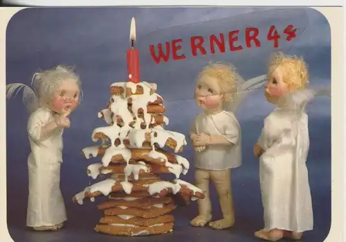 Einöde bei Villach v. 1972  Puppen-Engel bei 1. Advent  --  siehe Foto !!  (30540)