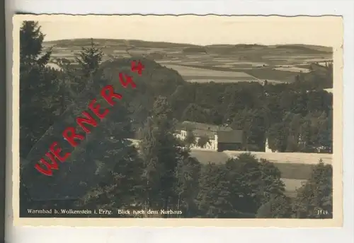 Warmbad bei Wolkenstein v. 1941  Blick nach dem Kurhaus   (30918)