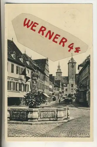 Bad Mergentheim v. 1932  Burgstrasse mit Hotel   (30964)