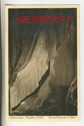 Attendormer Tropfsteinhöhle v. 1926  Grosse Gardine - 5 Meter    (30975)
