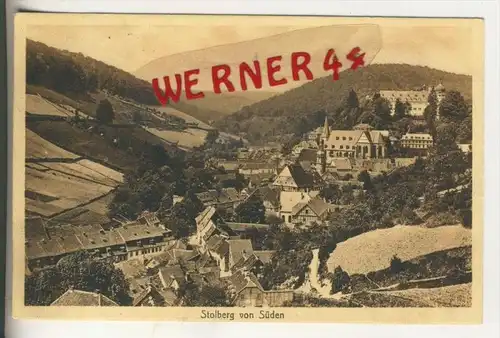 Stolberg von Süden v. 1914  Teil-Dorf-Ansicht   (31035)