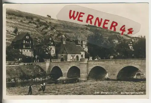 Bad Mergentheim v. 1933  Teil-Stadt mit der Wolfgangskapelle  (31060)