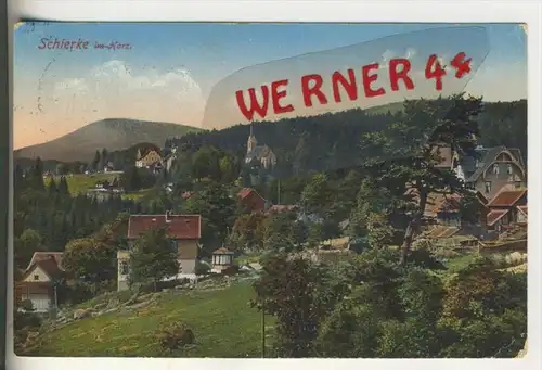 Schierke v. 1916  Teil-Dorf-Ansicht  (31062)
