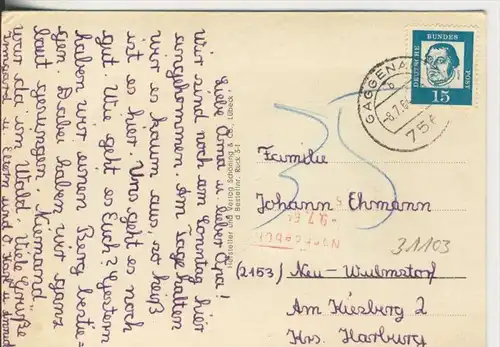 Gruss aus Rotenfels v. 1964 10 kleine Ansichten im Postfach   (31103)