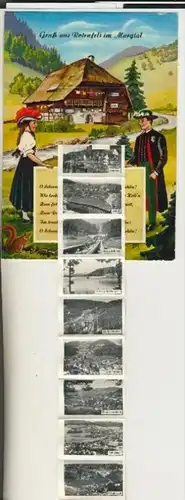 Gruss aus Rotenfels v. 1964 10 kleine Ansichten im Postfach   (31107)