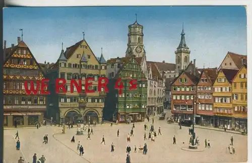 Stuttgart v. 1916  Der Marktplatz  (33589)