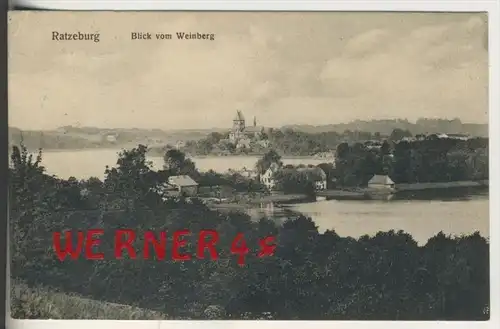 Ratzeburg v. 1915  Blick vom Weinberg  (33591)