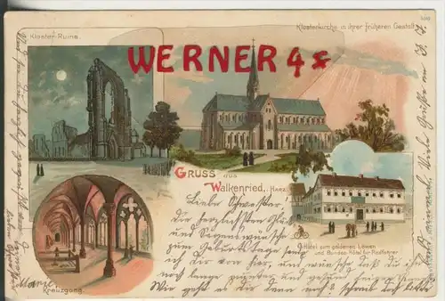 Gruss aus Walkenried v. 1899  4 Ansichten   (33735)