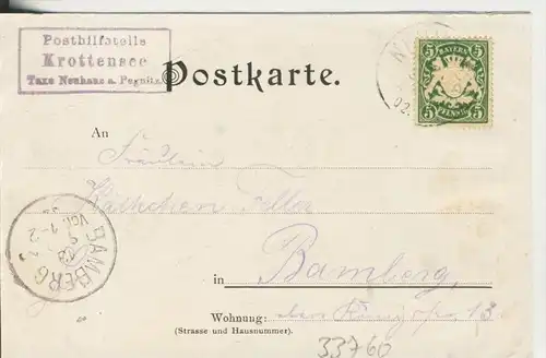 Gruss von der Maximiliansgrotte v. 1901    (33760)