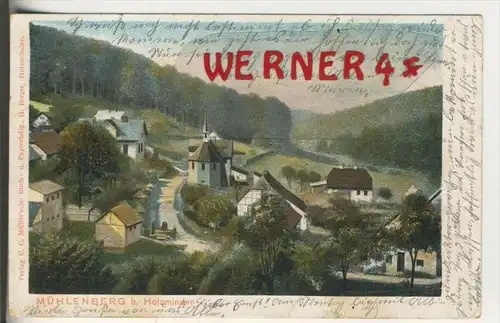 Bei Holzminden v. 1903  Die Mühlenberg-Siedlung    (33766)