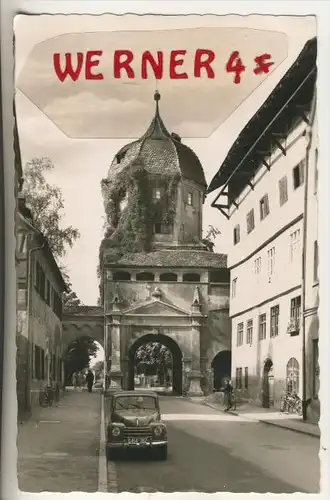 Memmingen v. 1958  Strassensicht mit altem PKW   (35335)