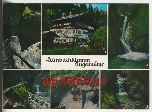 Berchtesgaden v. 1977 Almbachklamm Kugelmühle   (35352)