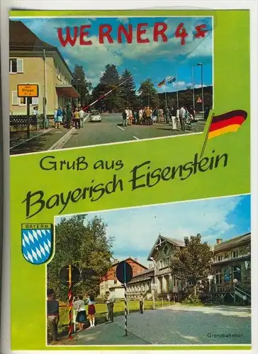 Bayerisch Eisenstein v. 1984 Grenzbahnhof und Grenze  (36743)