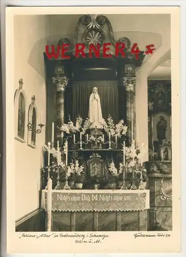 Todtnauberg v. 1967  Fatima Altar  (36789)