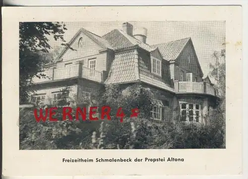 Schmalenbeck bei Ahrensburg v. 1963  Freizeitheim Schmalenbeck der Propstei Altona  (37447)